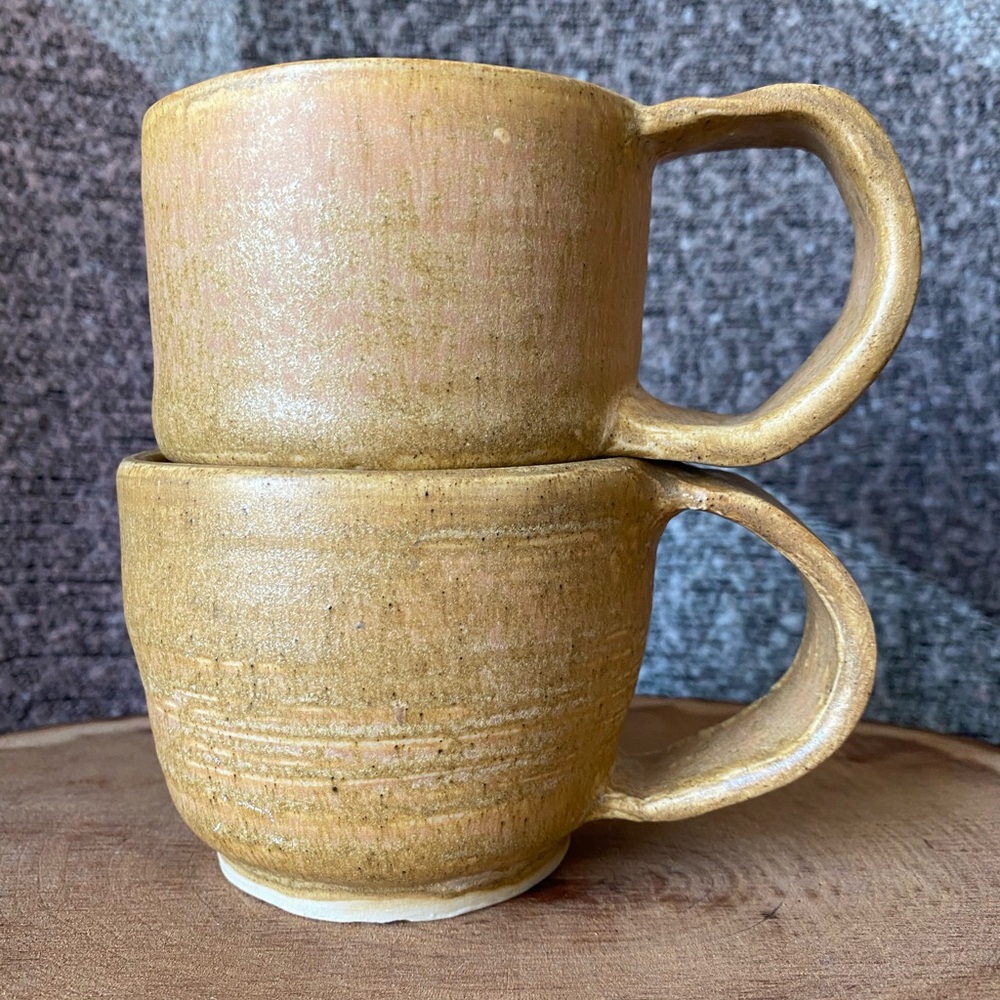 2 x Handmade Pottery Mugs